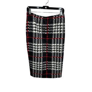 Floerns Stretch High Waist Plaid Pencil Skirt Size Large Vintage Inspired NWT